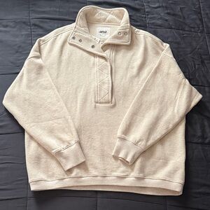 Aerie Cream Oh Snap! Sweatshirt NWT